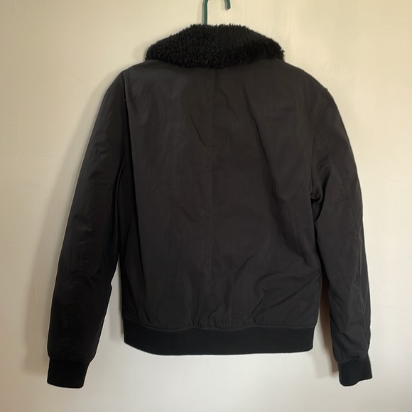 All Saints Insulated Faux Fur Bomber Jacket - Picture 4 of 6